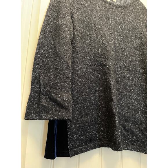 Curio New York Women’s 3/4 Sleeve Crew Neck Soft Pullover Sweater Size S Black - Picture 5 of 6